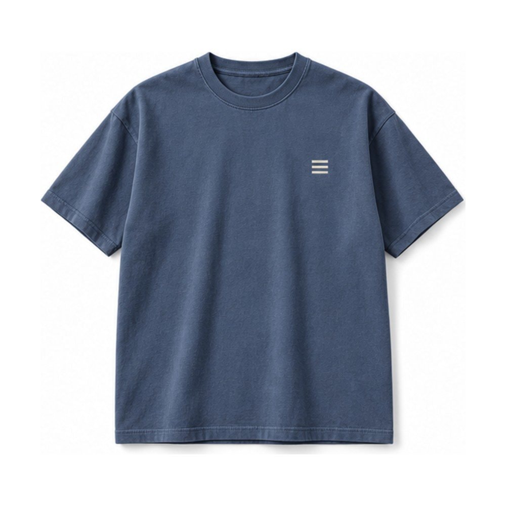 Three-Line Block Heavyweight Tee